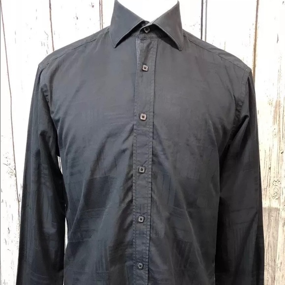 Bugatchi Other - Bugatchi Uomo Men’s Long Sleeve Black Button Down
